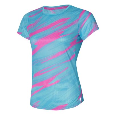 Camisa Mizuno Dryaeroflow Estampados Tee Mujer - Turquesa - Chile M956KTUSQN